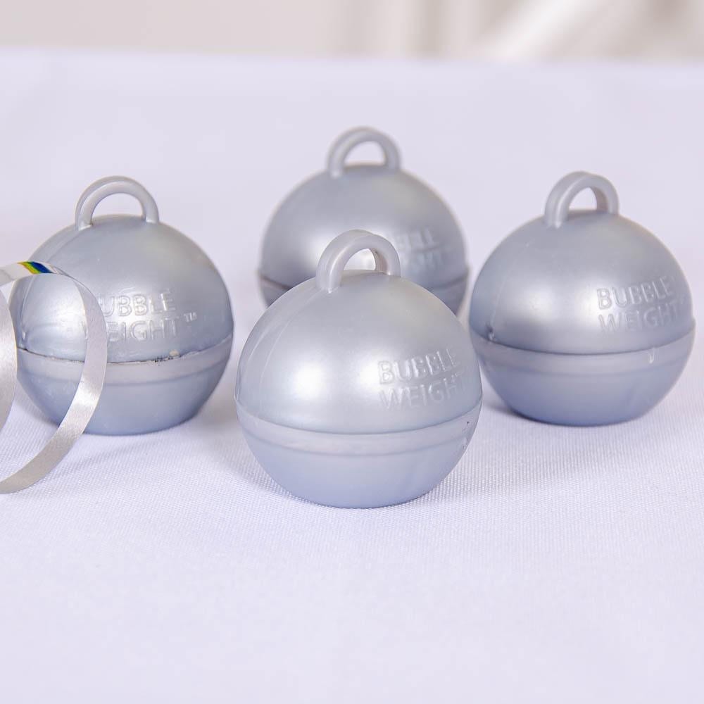 Bubble Balloon Weights - Silver x 4 balloon weight Bubble Balloon Weights - Silver x 4