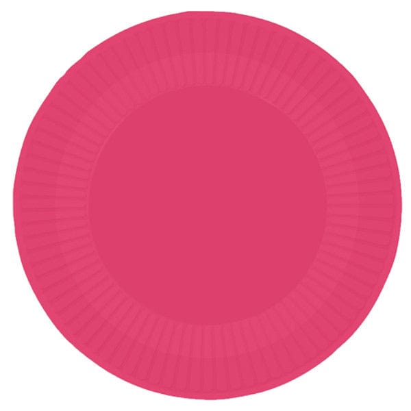 Disposable Plates Bubblegum Pink Large Paper Party Plates x 8