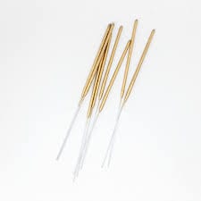 Cake Sparklers Gold x 8 - Cake Sparkler Decorations Birthday Candles Cake Sparklers Gold x 8