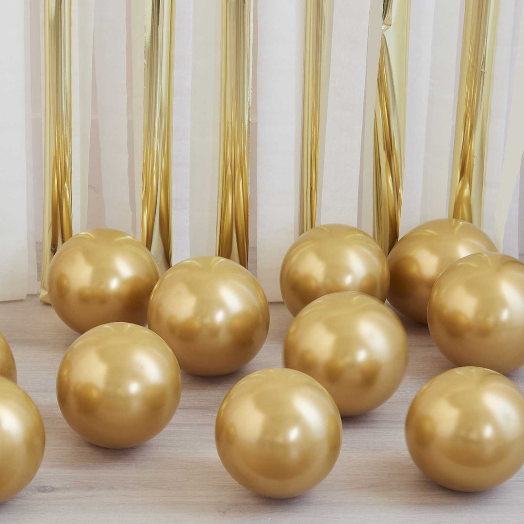 Balloons Chrome Gold Balloon Mosaic Balloon Pack