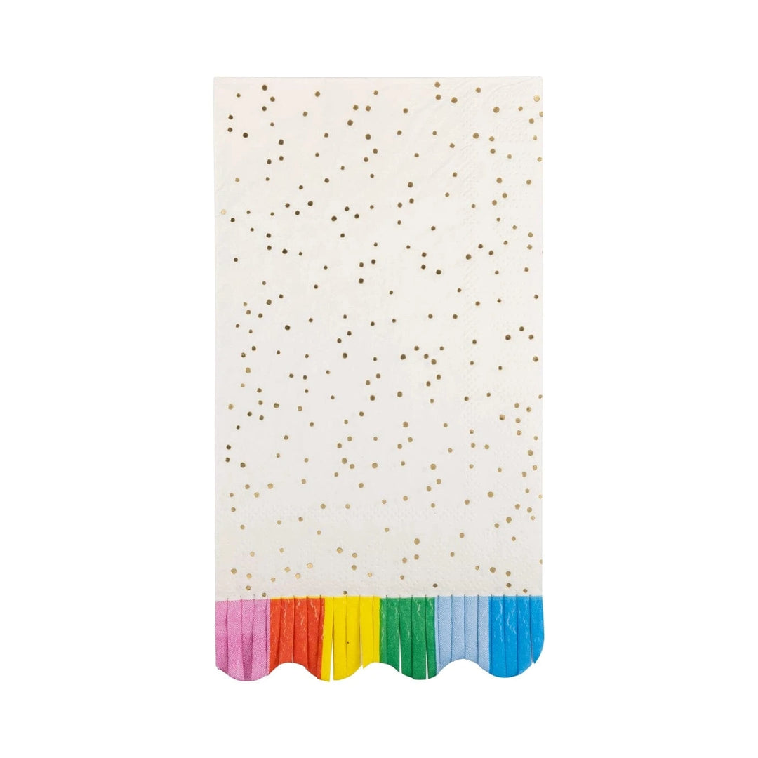 Colourful Confetti Fringed Party Napkins x 18 - My Mind's Eye Party Party Hats Colourful Confetti Fringed Party Napkins x 18