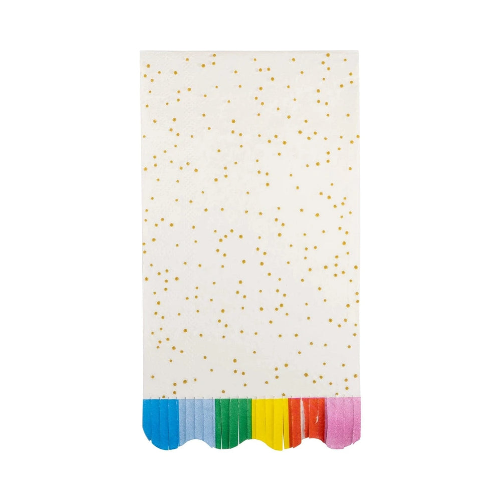 Colourful Confetti Fringed Party Napkins x 18 - My Mind's Eye Party Party Hats Colourful Confetti Fringed Party Napkins x 18