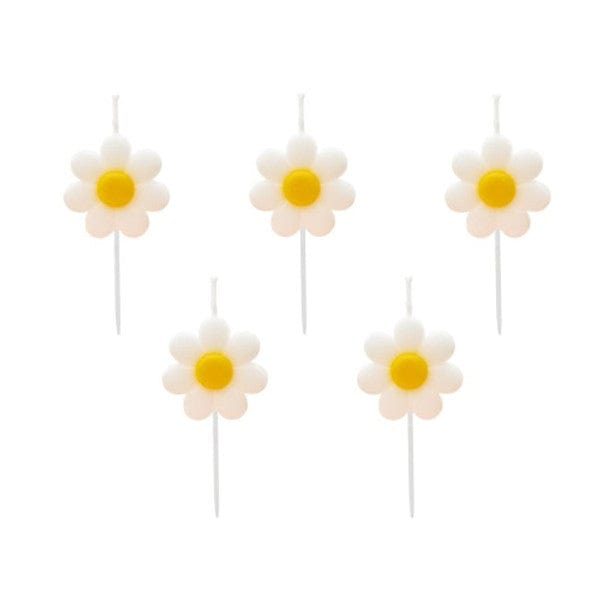 Daisy Birthday Candles - 5 Pack - Daisy Party Candles Birthday Candles Daisy Birthday Candles - 5 Pack