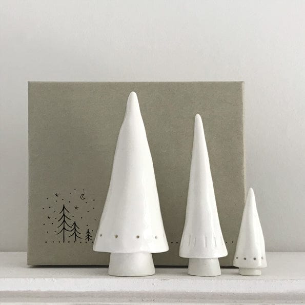 East of India Conical Christmas Trees - Set of 3 ornament East of India Conical Christmas Trees - Set of 3