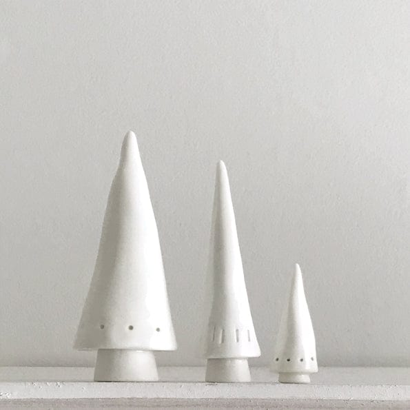 East of India Conical Christmas Trees - Set of 3 ornament East of India Conical Christmas Trees - Set of 3