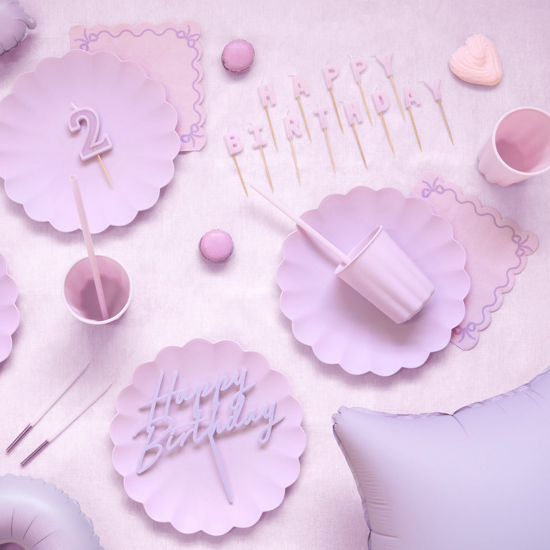 Eco friendly Reusable Light Violet Plastic Straws – Set of 12 Drinking Straws & Stirrers Light Violet Plastic Straws – Set of 12