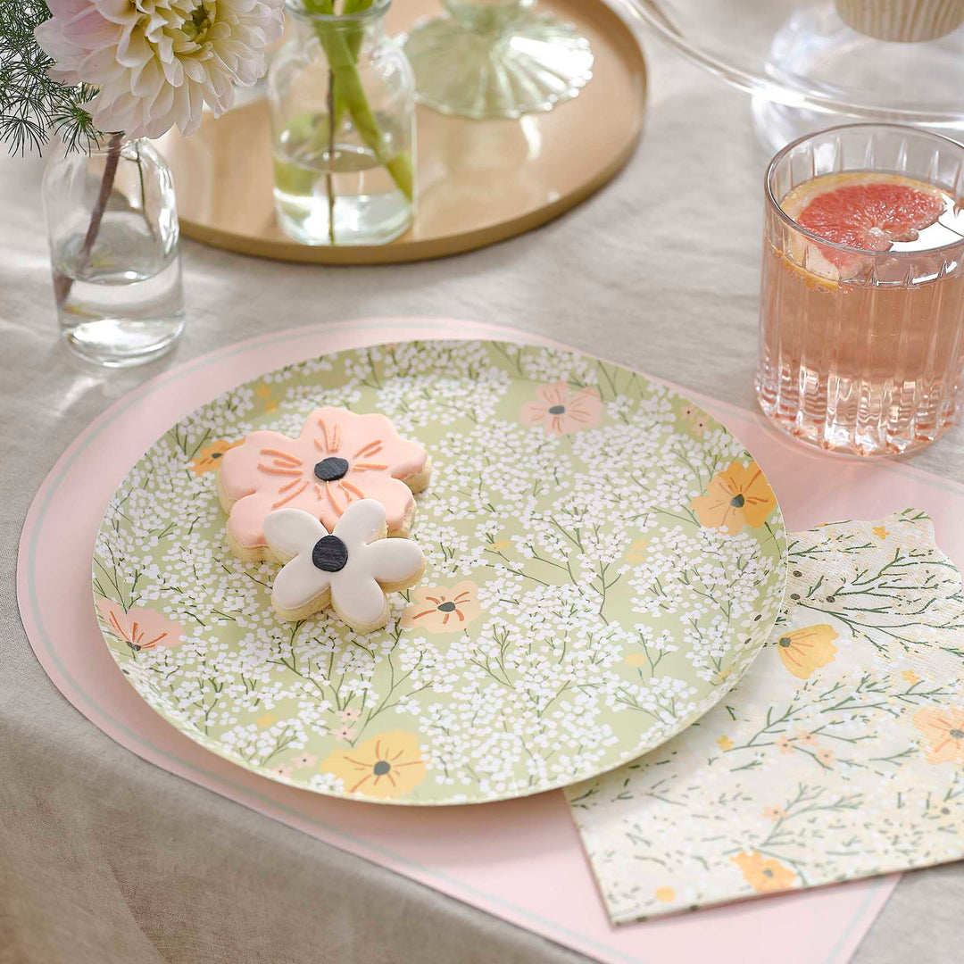 Floral Baby Shower Plates (pack of 8) Baby Shower decorations party plates Floral Baby Shower Plates (Pack of 8)