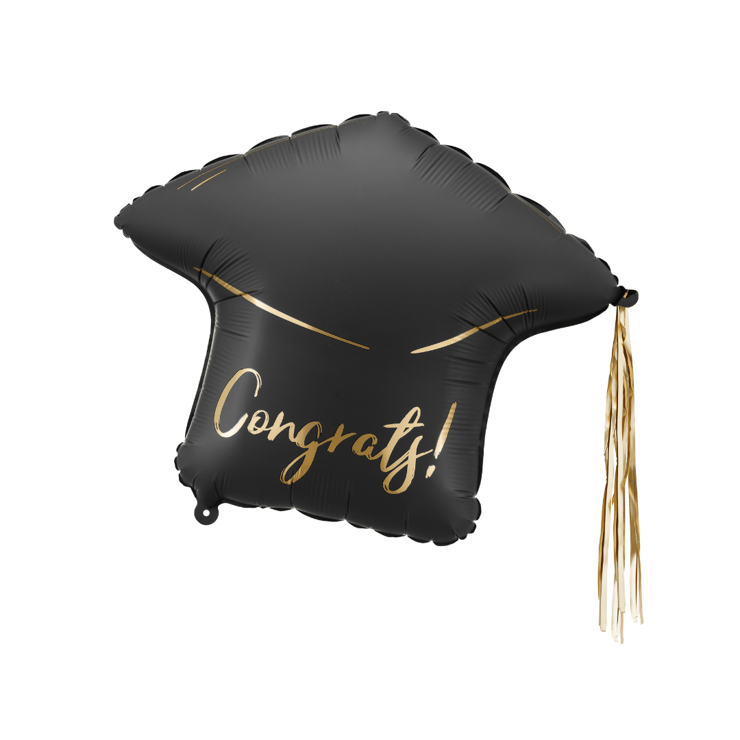 Foil Balloon Graduation Cap  - Congrats! - Graduation Decorations Balloons Foil Balloon Graduation Cap  - Congrats!