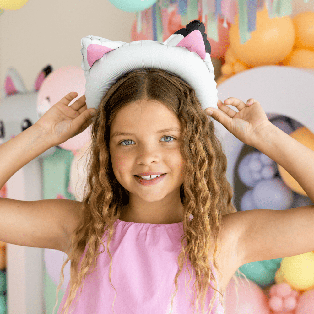 Gabby Cat Ears Foil Balloon x 6 - Gabby's Dollhouse Party Supplies Foil Balloon Gabby Cat Ears Foil Balloon x 6