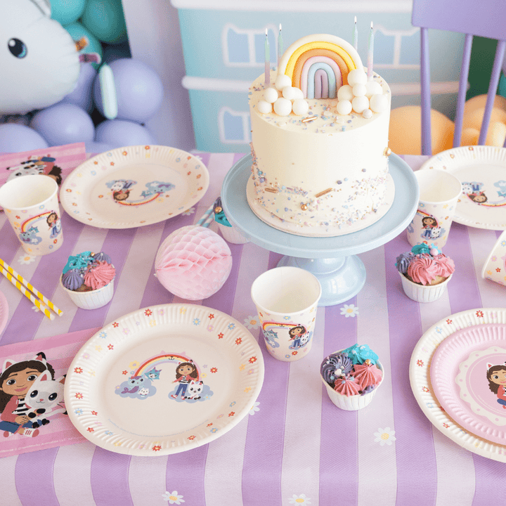Gabby's Dollhouse Party Paper Plates x 6 - Gabby's Dollhouse Party Supplies party plates Gabby's Dollhouse Party Paper Plates x 6