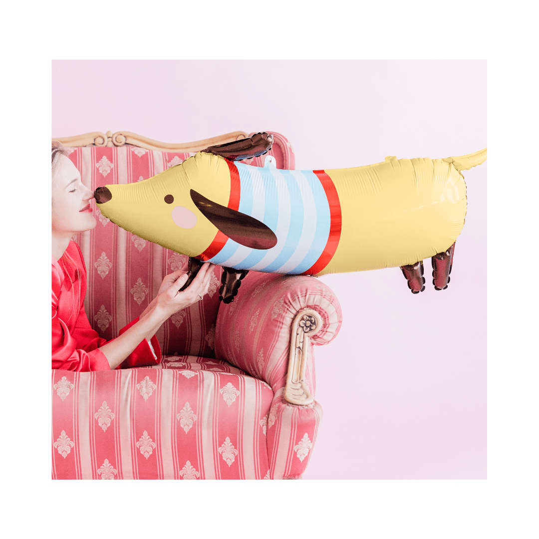 Giant Foil Dachshund balloon - Party Deco Balloons Giant Foil Dachshund Balloon