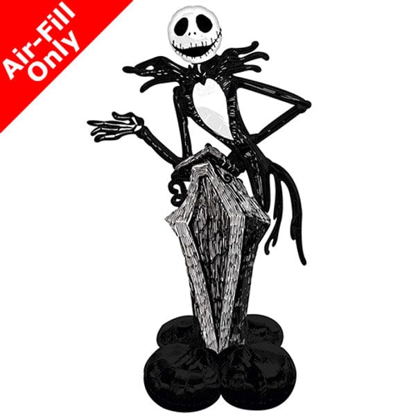Halloween Party Supplies - Jack Skellington Standing Airloonz Balloon Balloons Jack Skellington Airloonz Foil Balloon