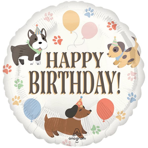 Happy Birthday Puppy Party Foil Balloon - Puppy Party Supplies Foil Balloon Happy Birthday Puppy Party Foil Balloon