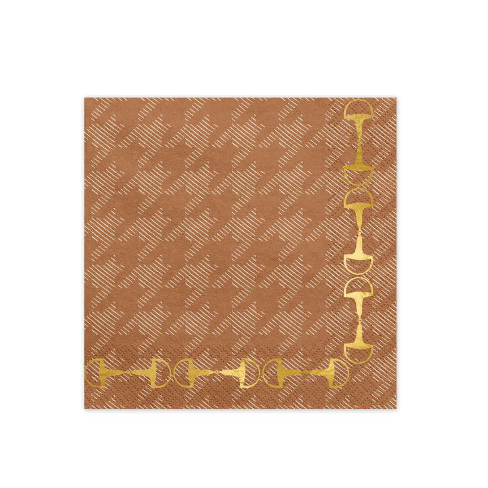 Horse Party Stirrups Napkins x 12 - Horse Birthday Party Supplies Paper Napkins Horse Party Stirrups Napkins x 12