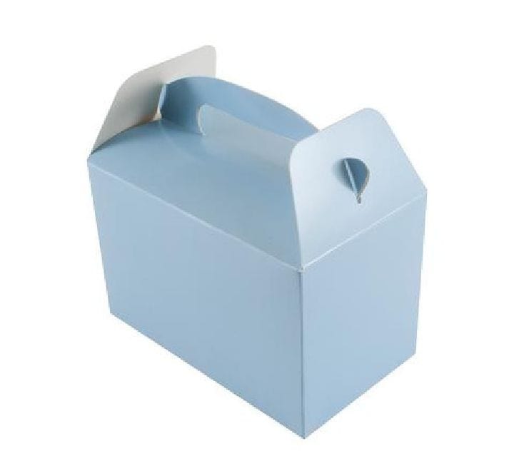 party box Light Blue Party Boxes x 6