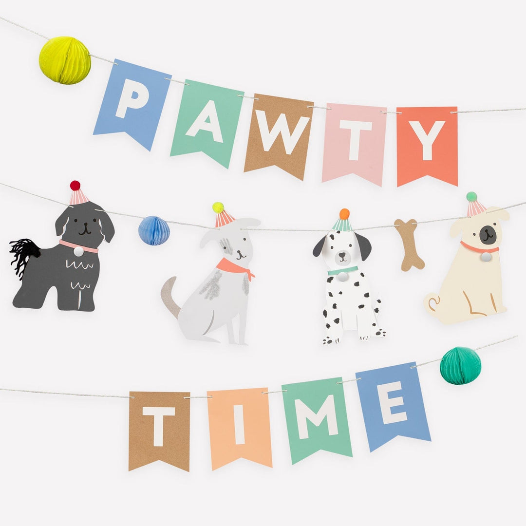 Meri Meri - Puppy Party Garland Bunting Puppy Party Pawty Time Garland