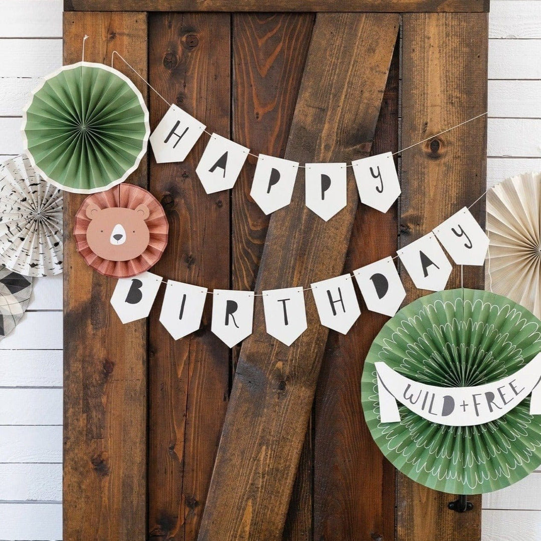 My Mind's Eye - Adventure Happy Birthday Banner Party Supplies Adventure Party Happy Birthday Banner
