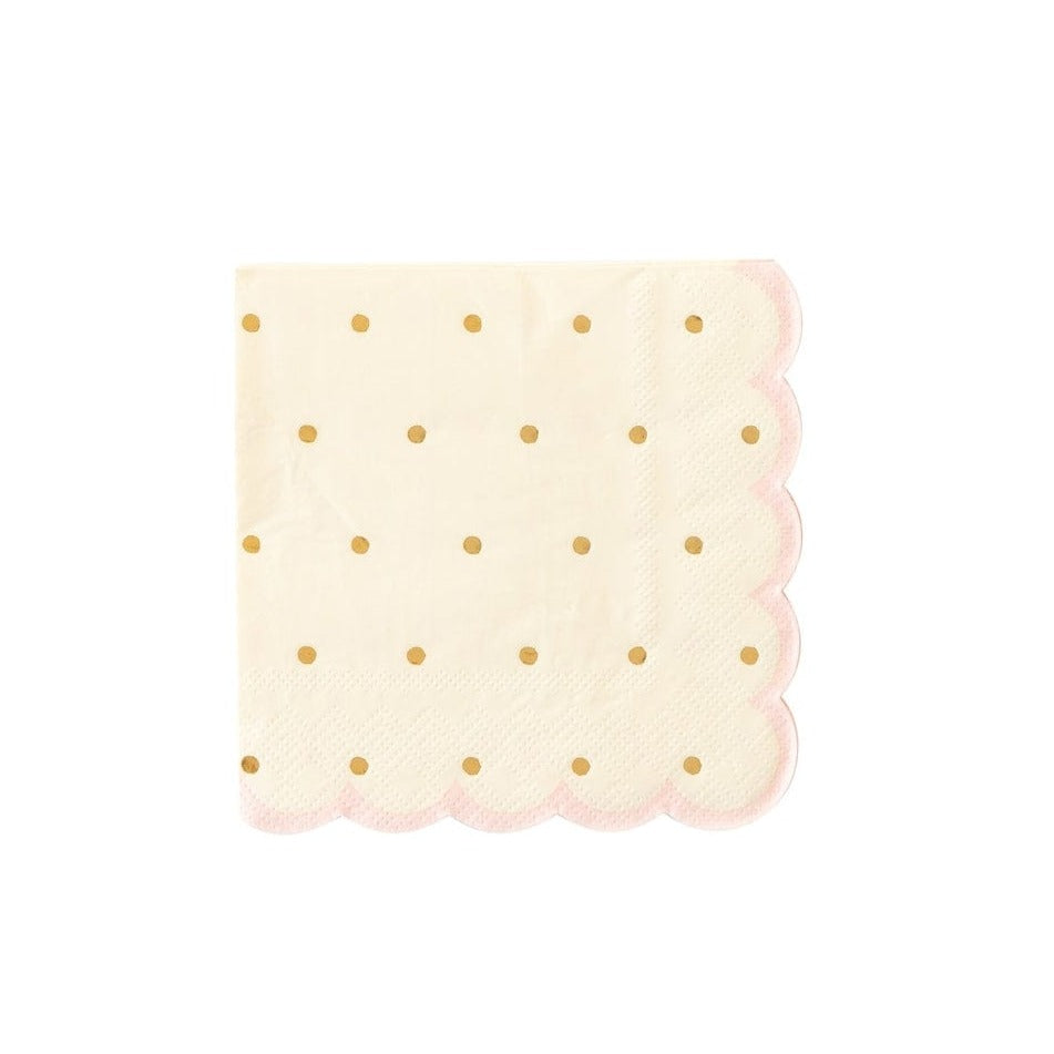 My Mind's Eye - Princess Scalloped Cocktail Napkins x 18 Paper Napkins Princess Party Scalloped Cocktail Napkins x 18
