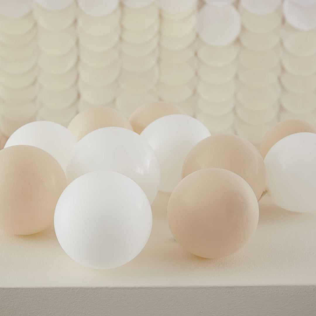 Balloons Nude and White Balloon Mosaic Balloon Pack