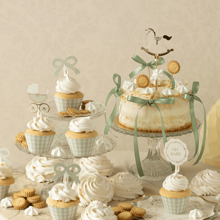 Oh Baby Cupcake Kit - Set of 6 Cupcake Toppers Oh Baby Cupcake Kit - Set of 6