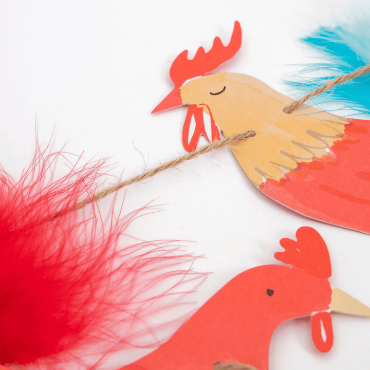On The Farm Large Party Garland - Farm Party Supplies bunting On The Farm Large Party Garland