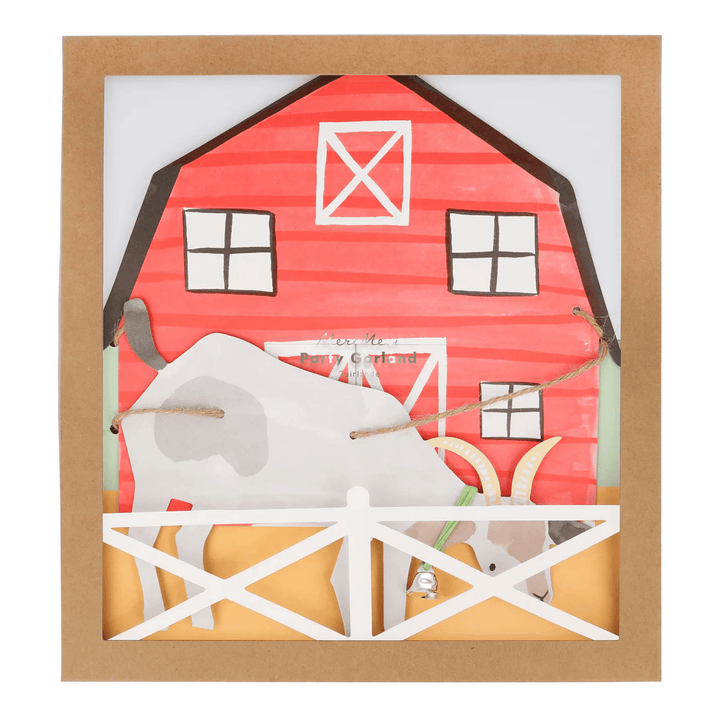 On The Farm Large Party Garland - Farm Party Supplies bunting On The Farm Large Party Garland