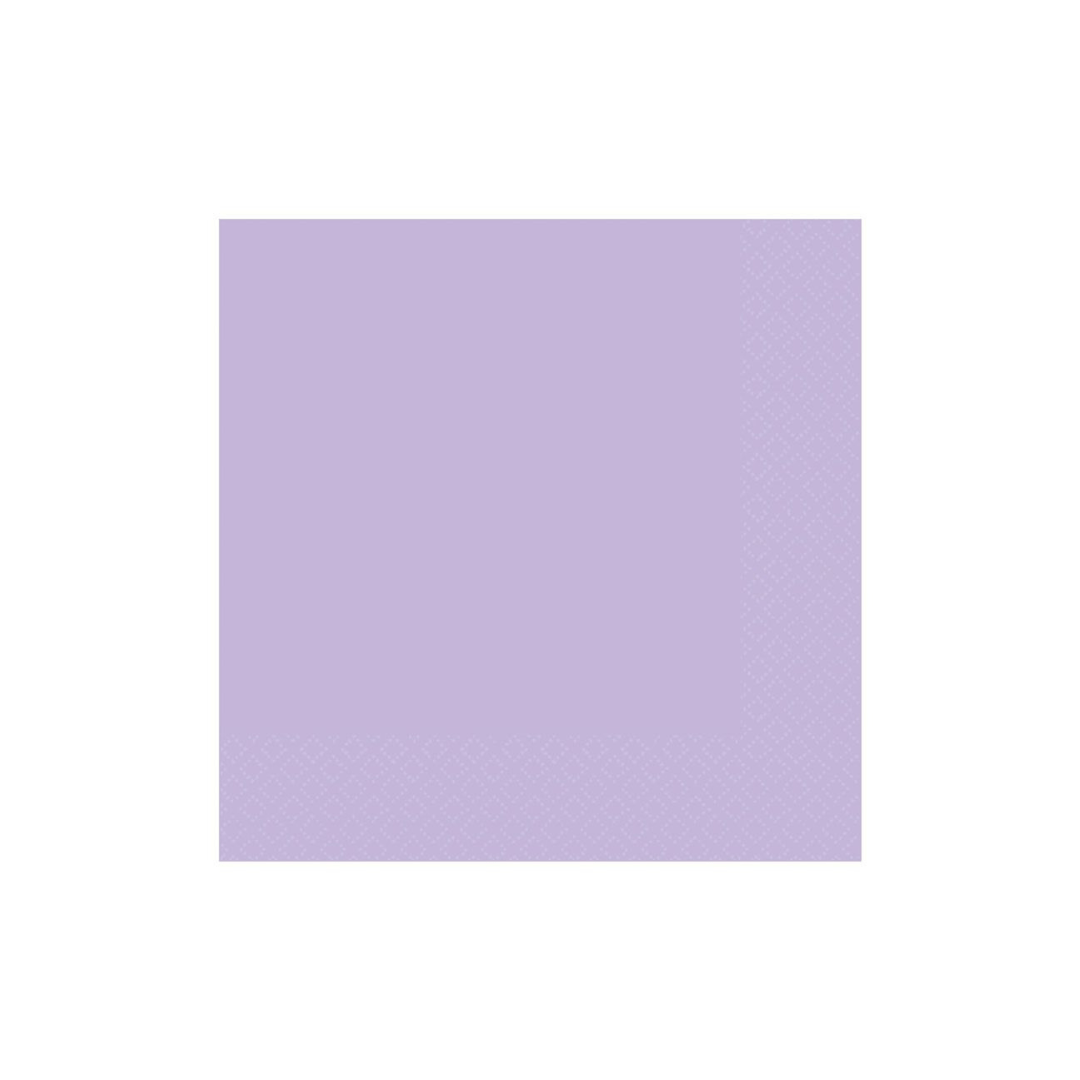 Plain Lavender Party Napkins x 20 - Pastel Purple Party Supplies Paper Napkins Plain Lavender Party Napkins x 20