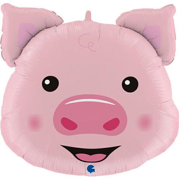 Playful Pig Foil Balloon (30 inch) Farm Party Decorations Balloons Balloons Playful Pig Jumbo Foil Balloon (30 inch)