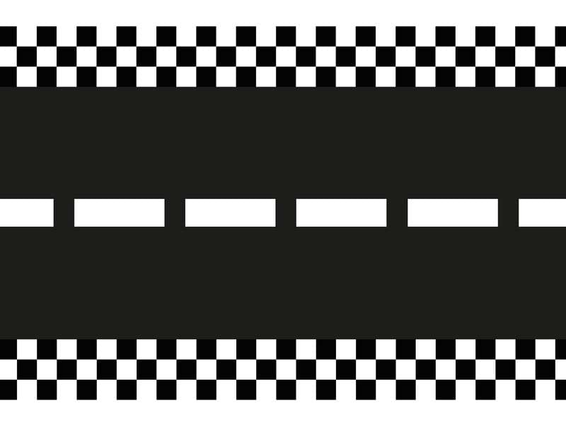 Racing Track Table Runner (5m) - Race Car Theme Party Supplies Tablecloths Racing Track Table Runner (5m)