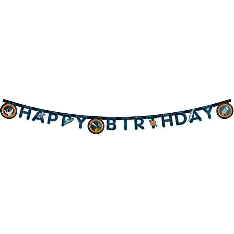 Space Party Decorations - Rocket Space Party Happy Birthday Bunting Bunting Rocket Space Party Happy Birthday Bunting