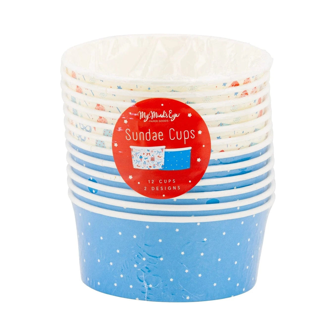 Summer Icons Ice Cream Cups - Pack of 12 Cake Decorating Supplies Summer Icons Ice Cream Cups - Pack of 12