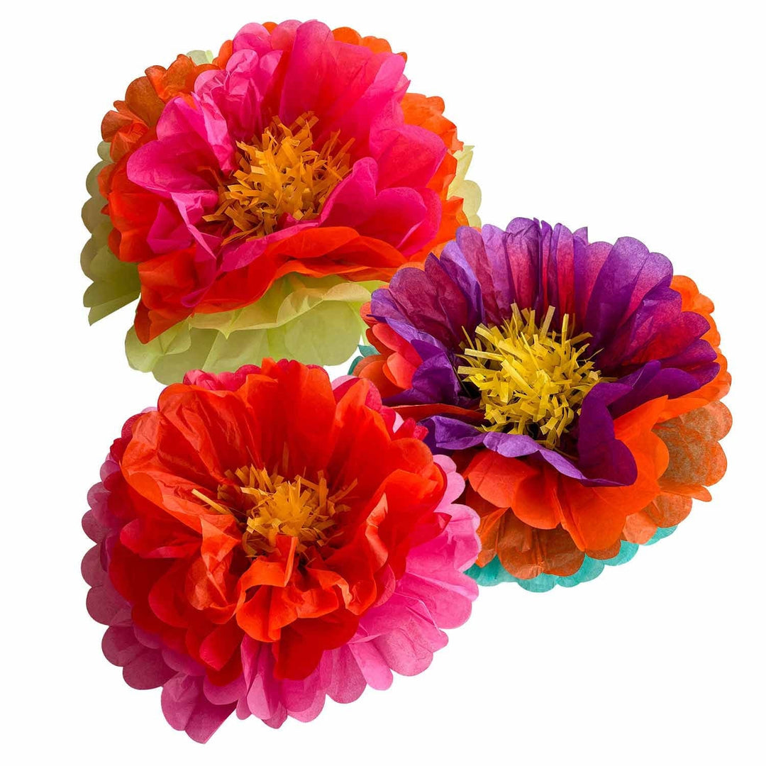 Diwali Party Decorations - Diwali Flower Decorations x 3 Party Supplies Diwali Flower Decorations x 3