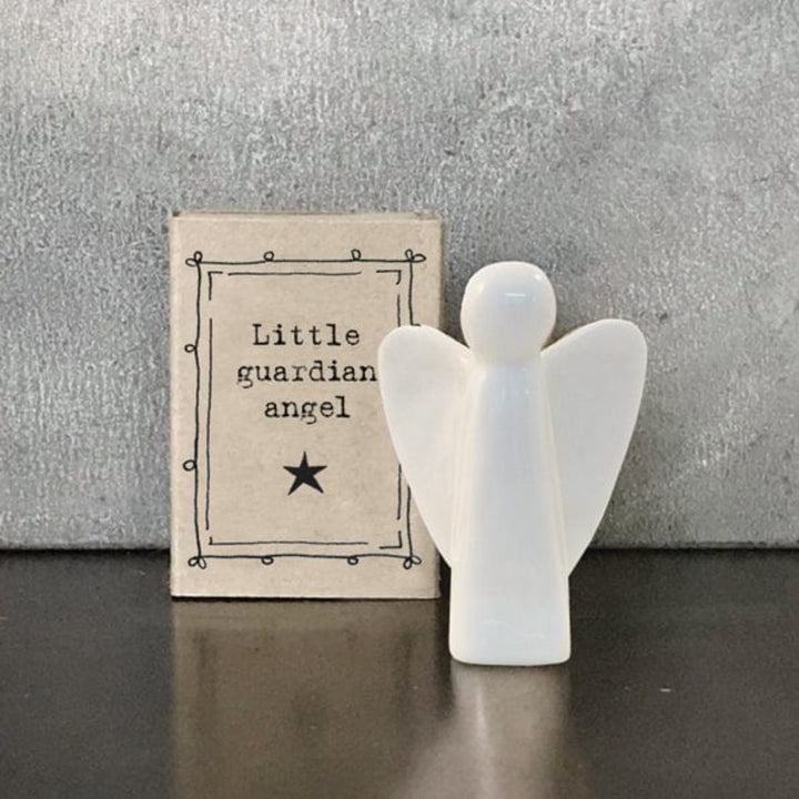 East of India - Porcelain Matchbox Guardian Angel ornament Porcelain Matchbox Guardian Angel