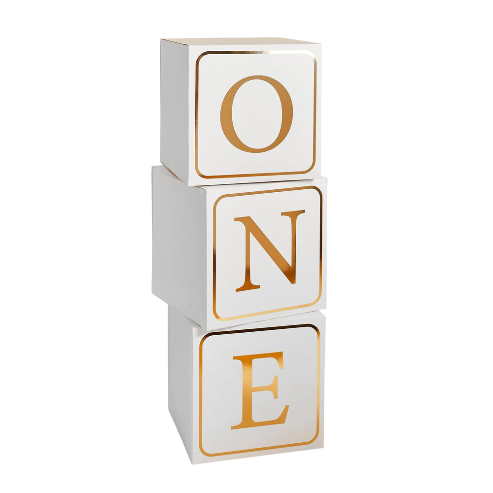 Party Supplies Giant ONE First Birthday Blocks