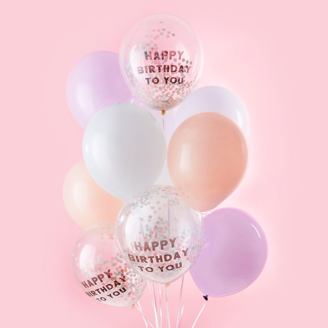 Balloons Happy Birthday Balloon Bundle 12 Pack