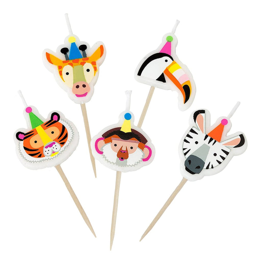 Party Animals Birthday Cake Candles Birthday Candles Party Animals Birthday Cake Candles x 5