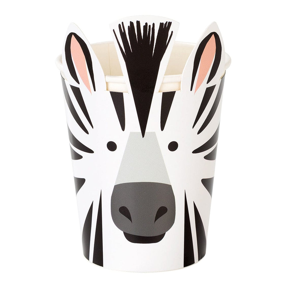 party cups Party Animals Zebra Cups x 8