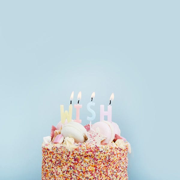 Party Supplies Pastel Birthday Wish Candles