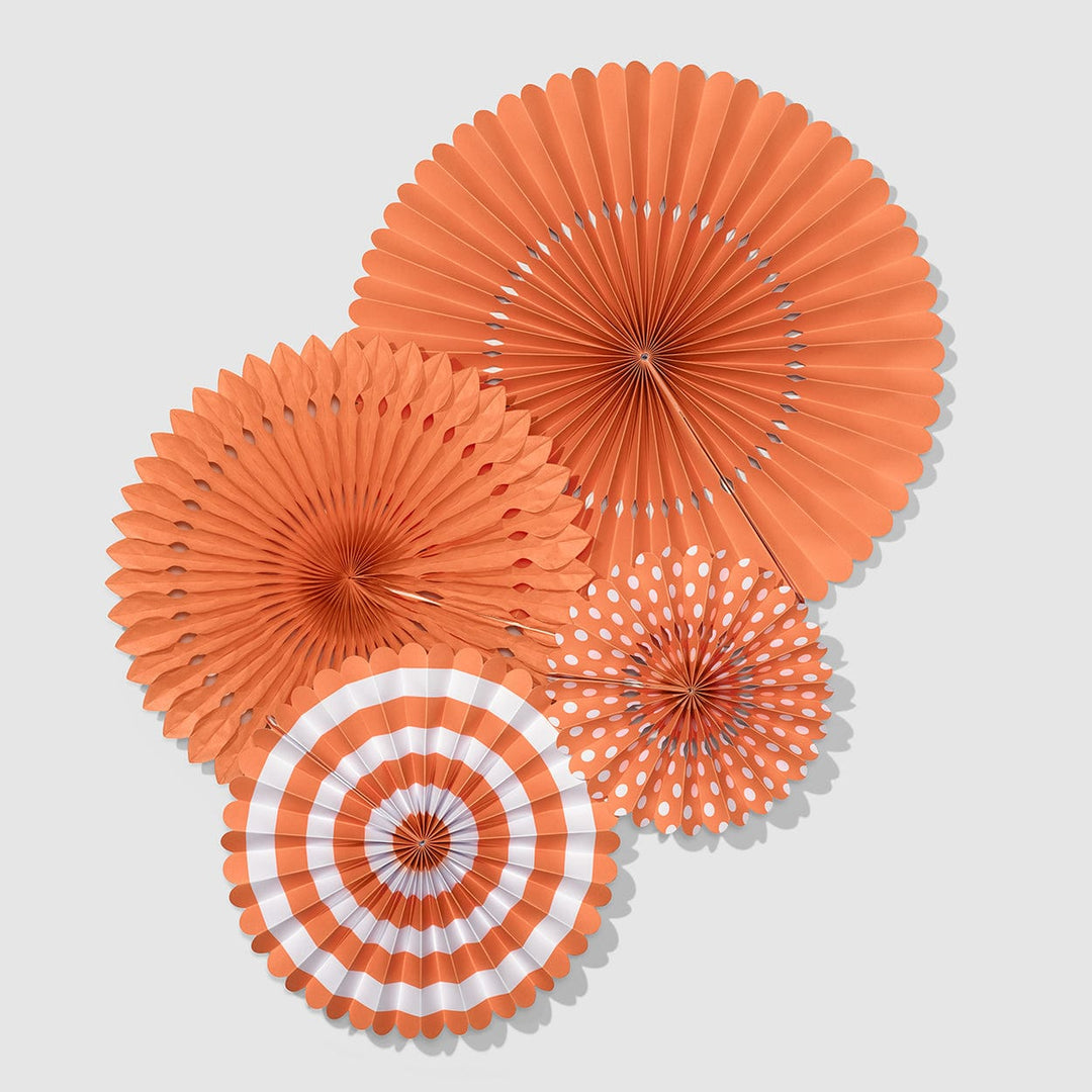 Party Supplies Tropical Coral Party Fans