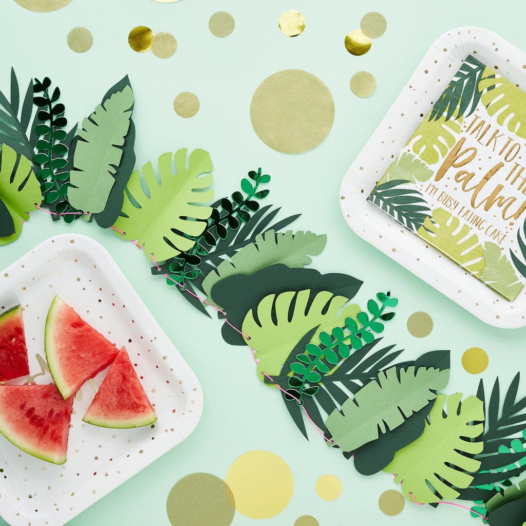 Banners Tropical Leaf Garland