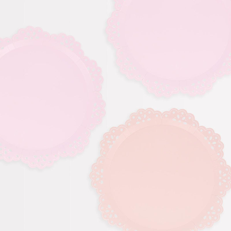 Meri Meri Broderie Anglaise lace party plates