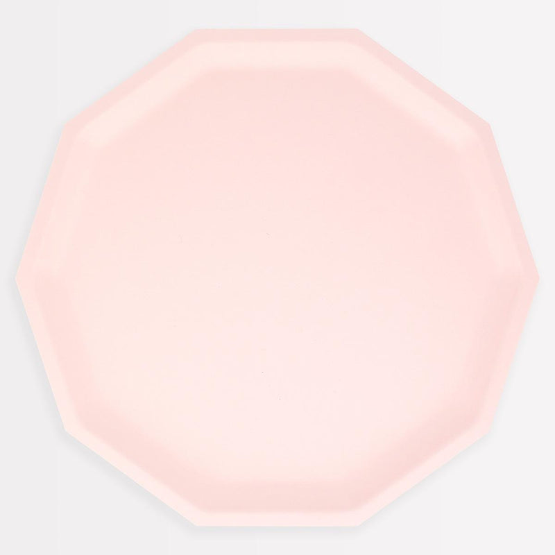 Meri Meri pink compostable party plates