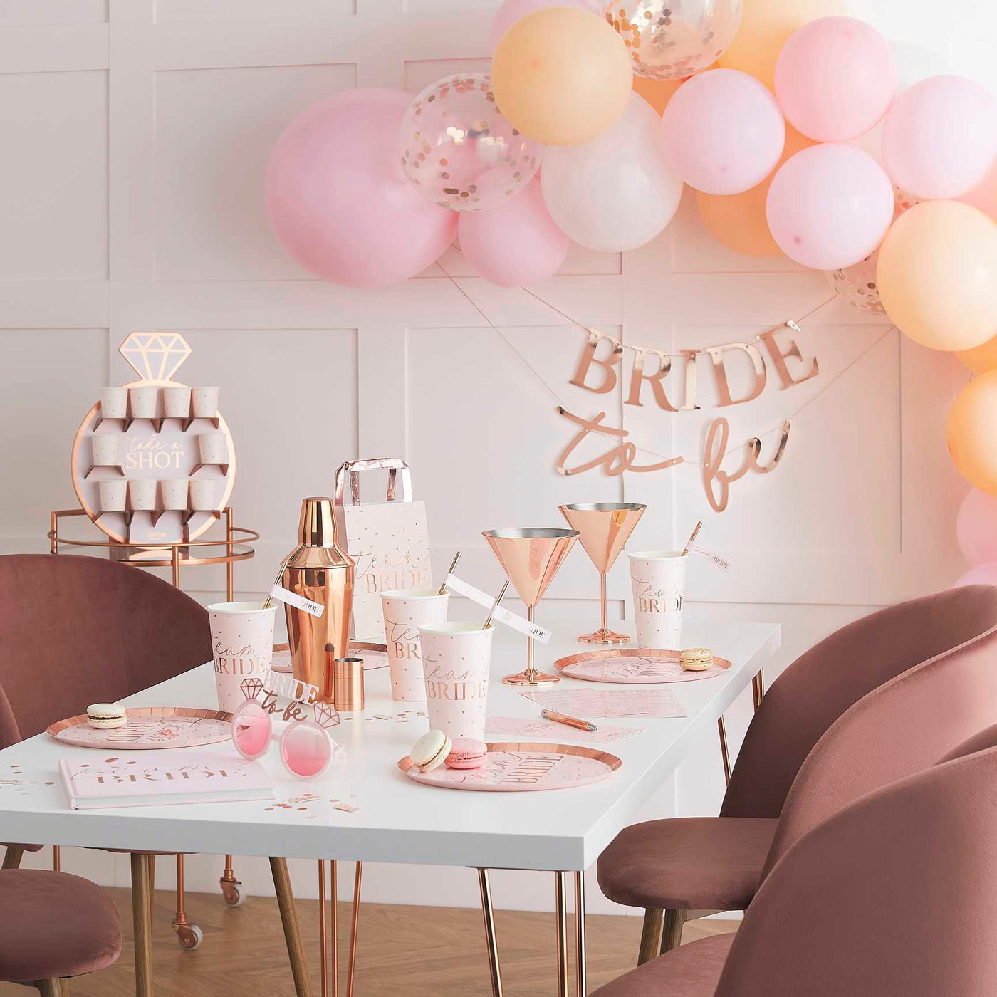 Hen Party Bubble Balloons from the Little Big Balloon Company
