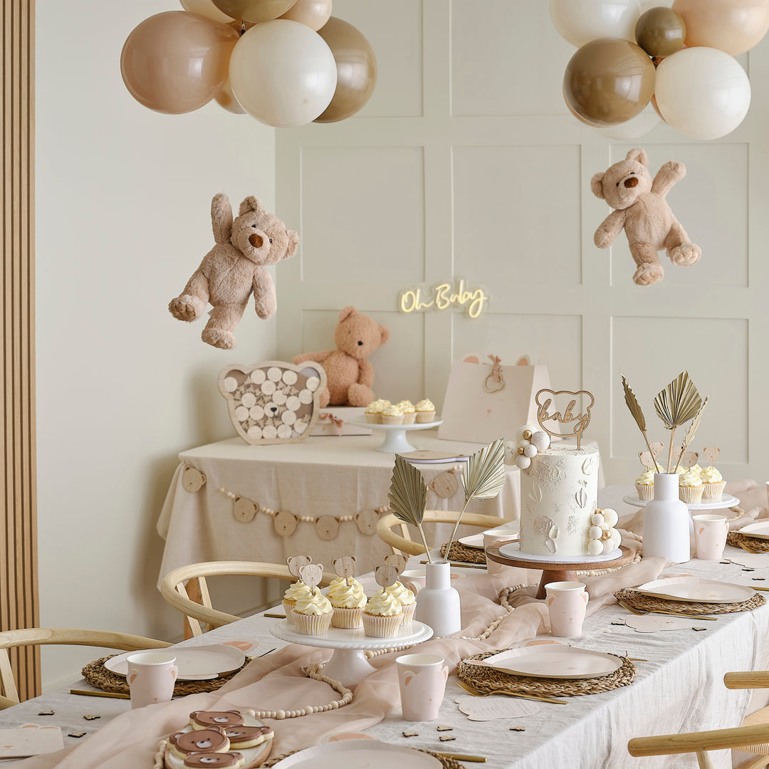 Teddy Bear Beige Baby Shower Decorations