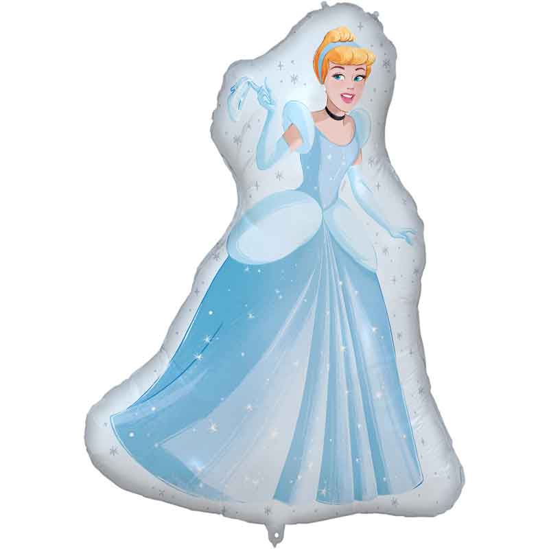 Cinderella shaped foil balloon