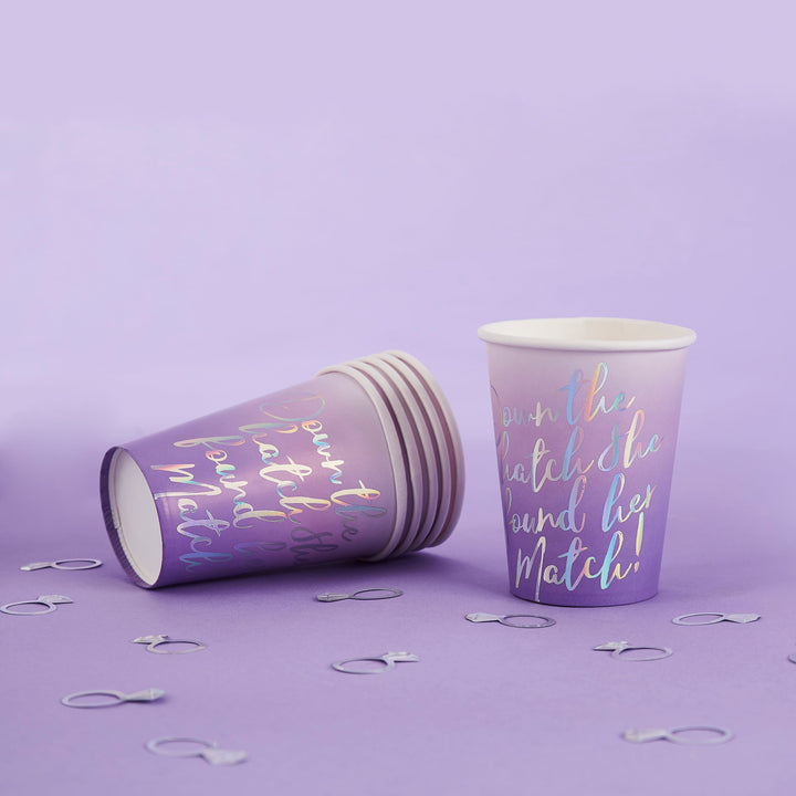 10 Pack Bride Squad Paper Cups | Hen Party Supplies UK Disposable Cups Bride Squad Hen Party Cups x 10