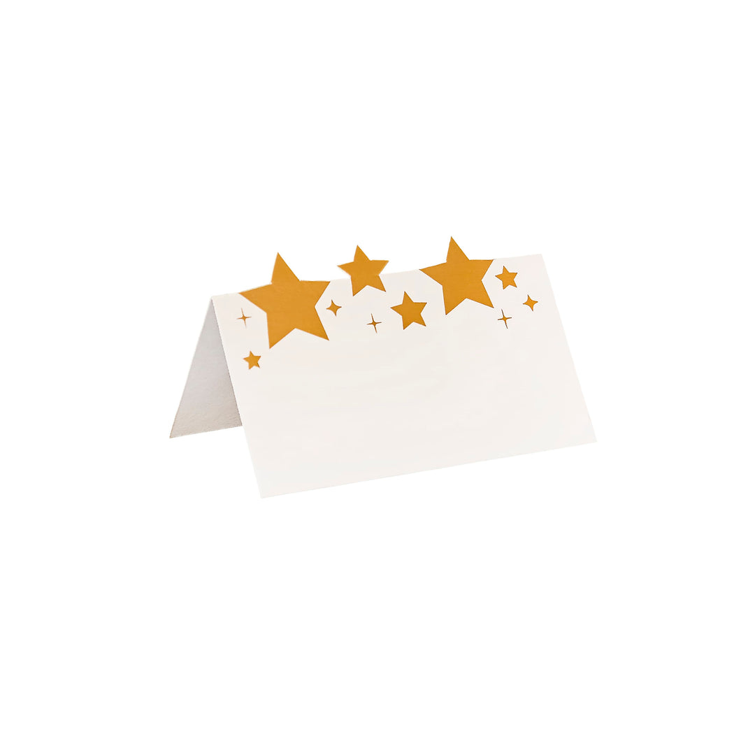 10 Pack Star Place Cards | Christmas Party Supplies UK Party Decorations 10 Pack Star Place Cards
