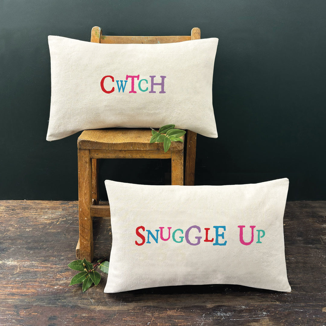 East of India Cotton Cushion - Snuggle Up