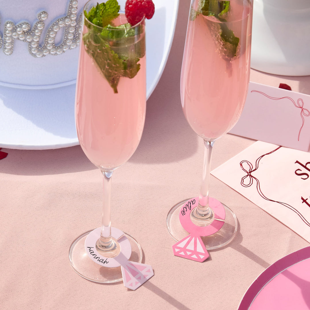 12 Pack Pink Ring Markers | Hen Party Supplies UK Party Games 12 Pack Pink Ring Markers