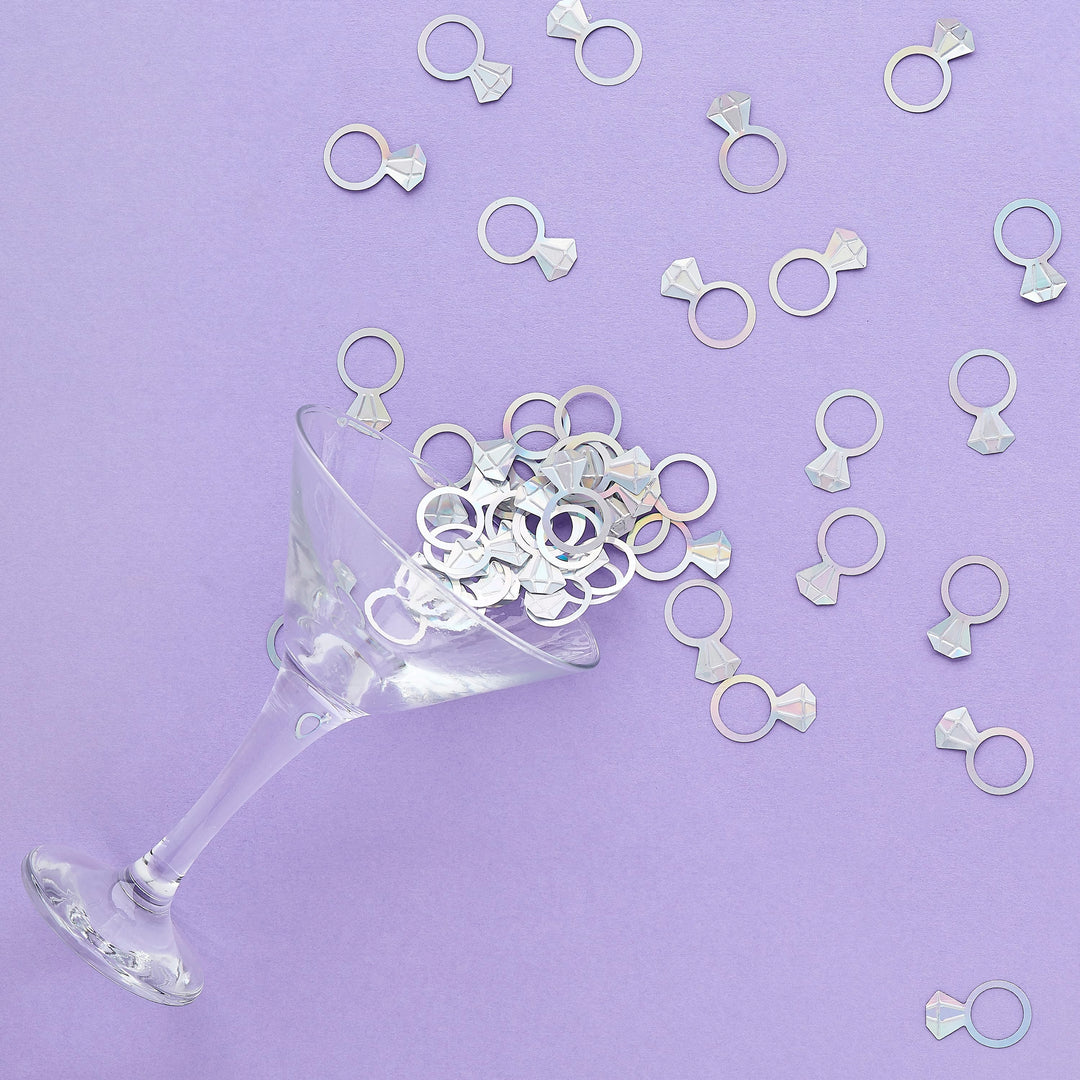 14g Diamond Ring Confetti | Hen Party Supplies UK Party Decorations 14g Diamond Ring Confetti